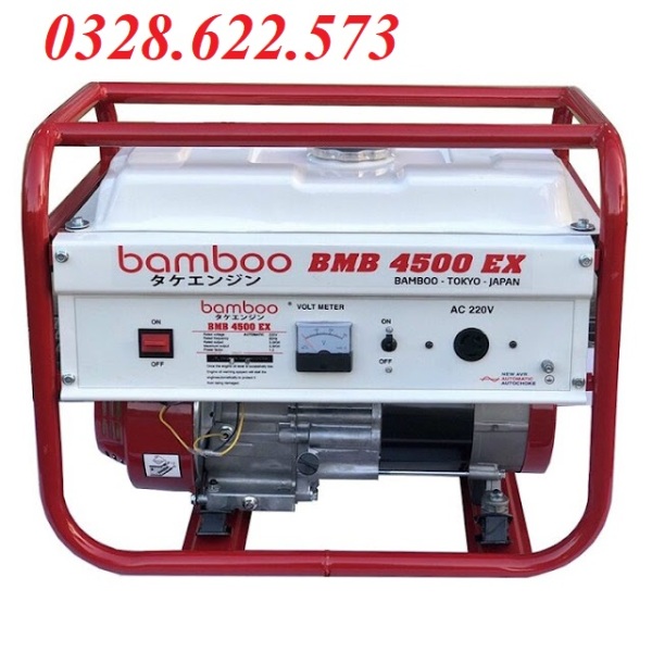Máy Phát Điện Chạy Xăng 3.5kw Bamboo BMB 4500EX Đề