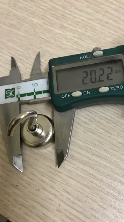 Móc treo nam châm D20mm