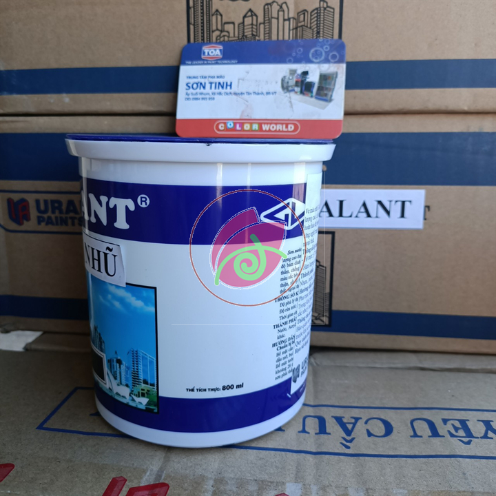 [Sơn chậu] Ve màu Đỏ Galant 1kg, sơn nước