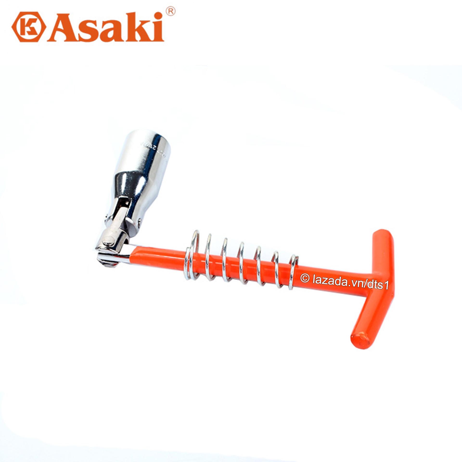 Tay mở bugi 21mm đầu bẻ Asaki AK-7607