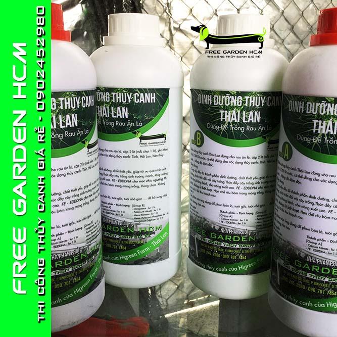 COMBO 2 CẶP DUNG DỊCH THỦY CANH RAU ĂN LÁ THÁI LAN ( FE – EDDDHA) - dinh dưỡng thủy canh cao cấp