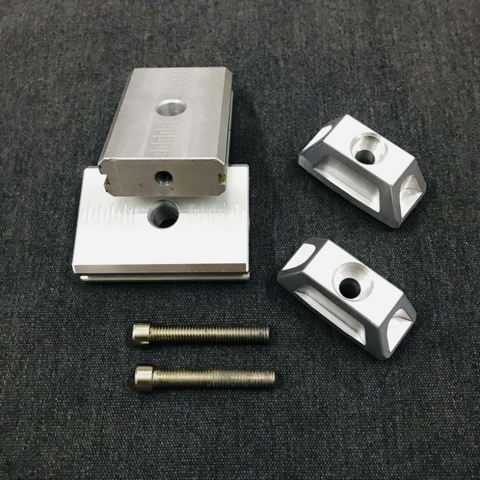 Bát tăng sên âm nhôm CNC nguyên khối, nẹp gấp titan gắn cho Winner V1 V2 V3, Winner X