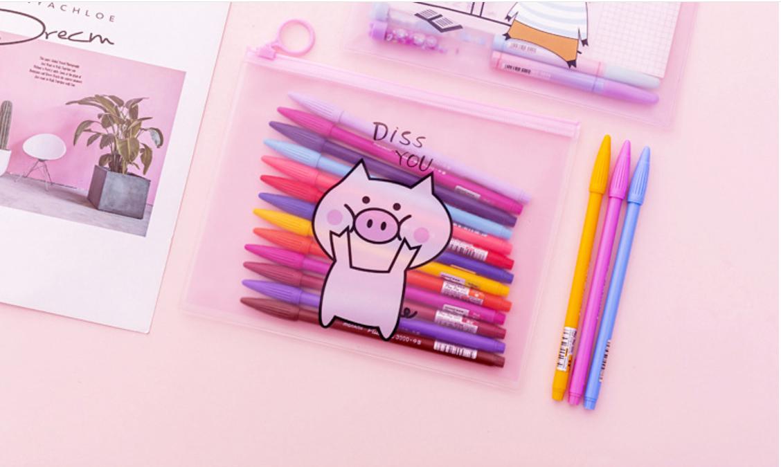 [HCM]Túi đựng bút cute hình HEO HỒNG