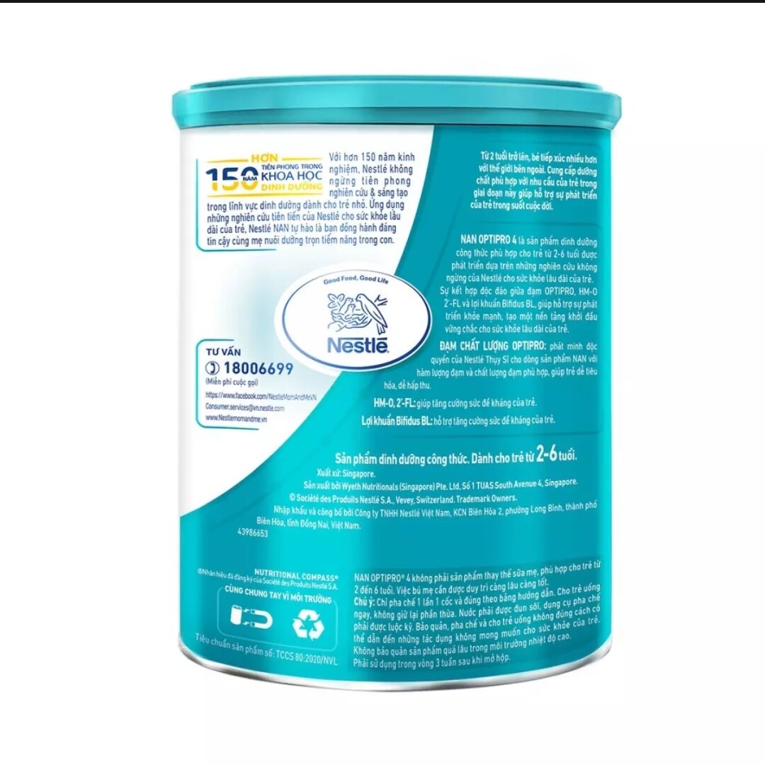 Sữa bột Nestle Nan Optipro 4 900g