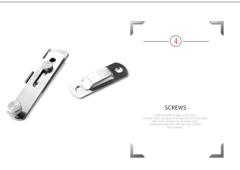 [HCM]CHỐT KHÓA AN TOÀN INOX 201 SỐ 2