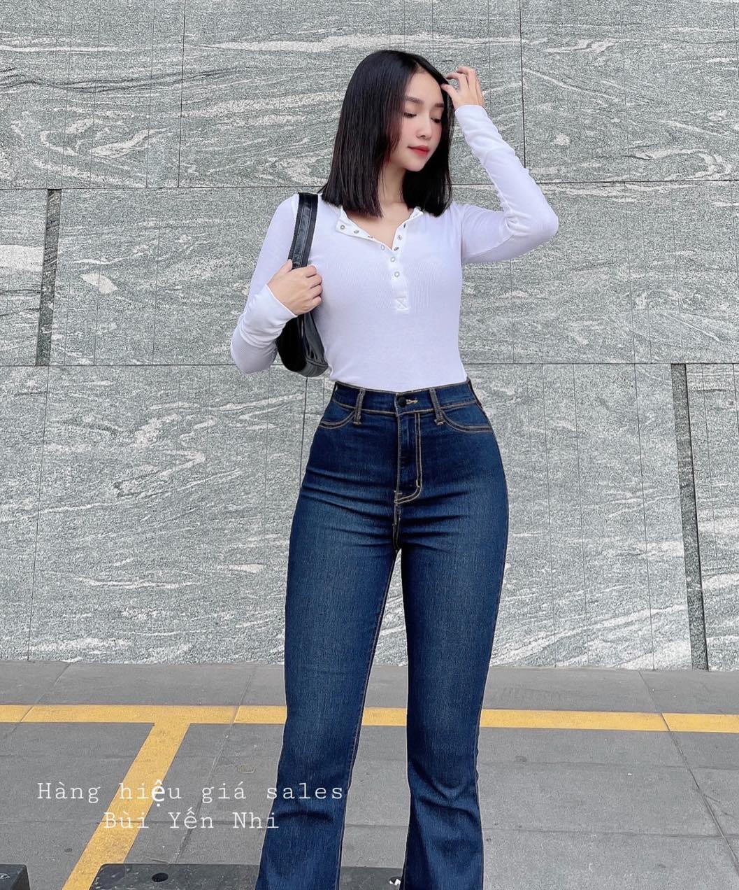 Quần jeans loe Fashion nova