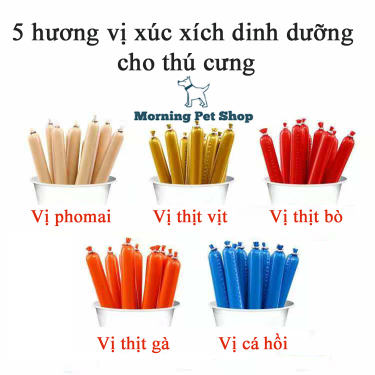 Xúc xích dinh dưỡng cho thú cưng