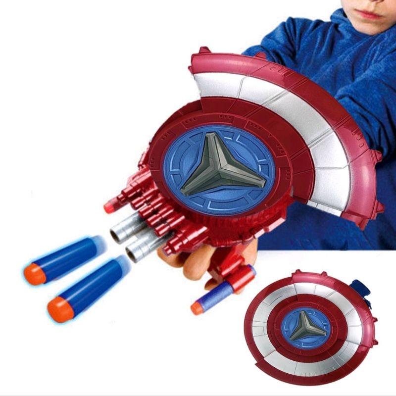 Khiên Captain America đồ chơi siêu nhân Marvel Avengers cho bé đóng vai nhân vật đội trưởng Mỹ cực ngầu, quà tặng cho bé