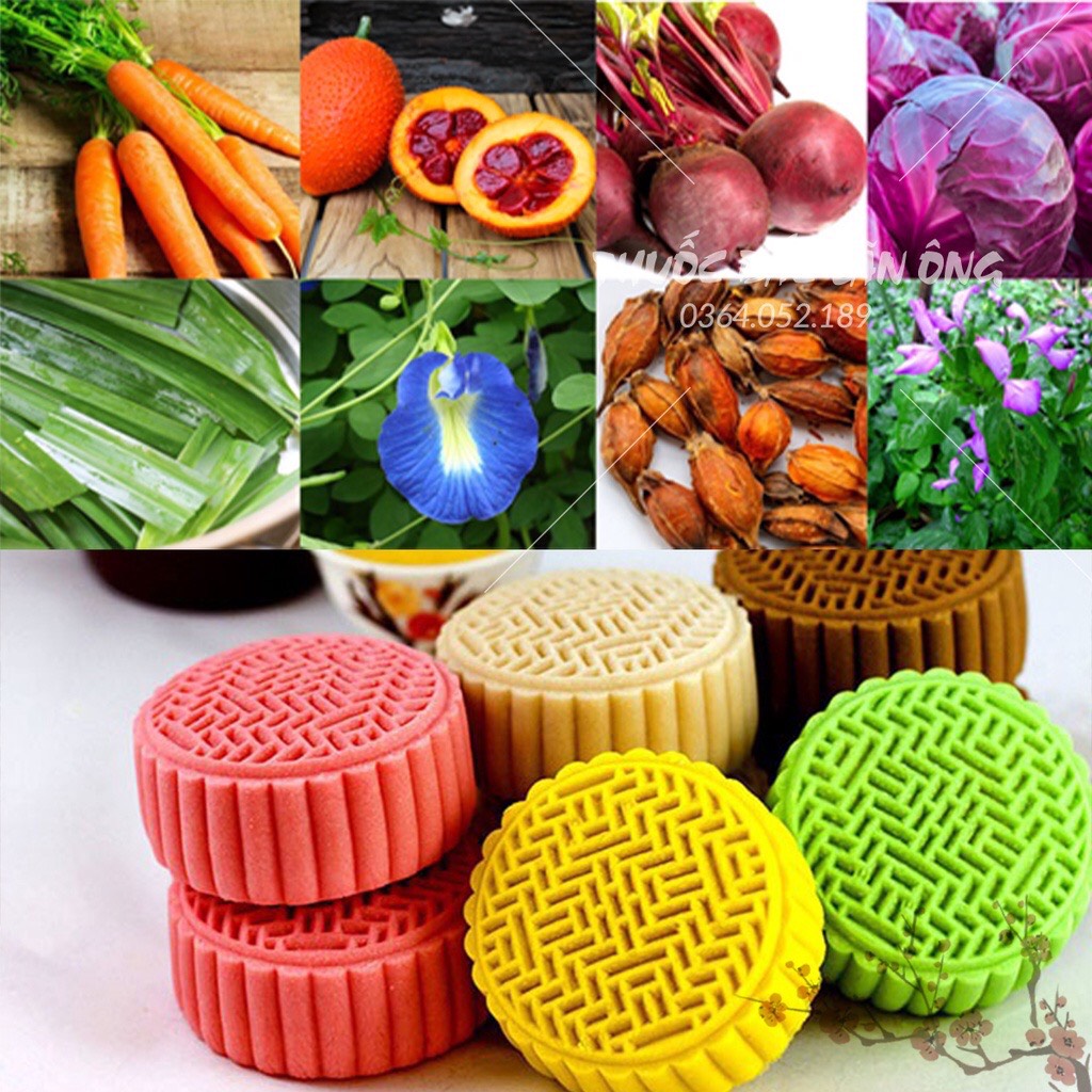 20 loại bột tạo màu thực phẩm (Bột rau củ tạo màu tự nhiên làm xôi làm bánh nấu ăn)