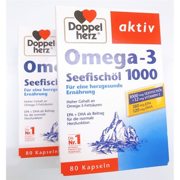 💥Dầu Cá Đức Omega 3 Doppelherz Seefischol 1000mg + Vitamin E cao cấp