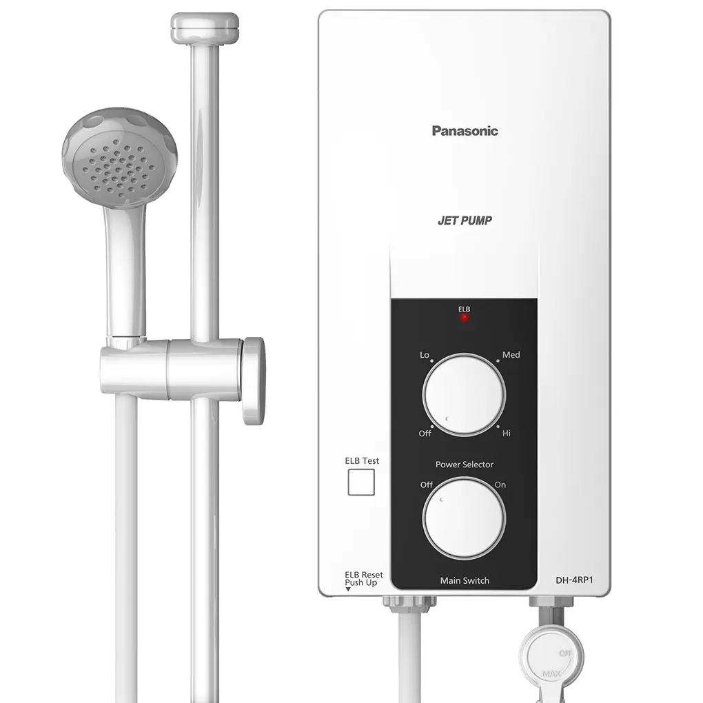 Máy nước nóng trực tiếp 4500w panasonic dh-4rl1vw không bơm / dh-4rp1vw có bơm trợ lực - hàng bếp 3b