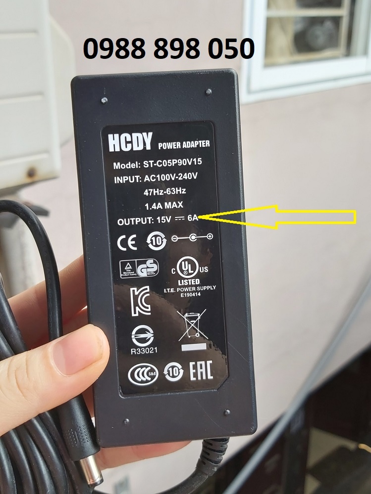 bộ nguồn loa kẹo kéo 15V6A