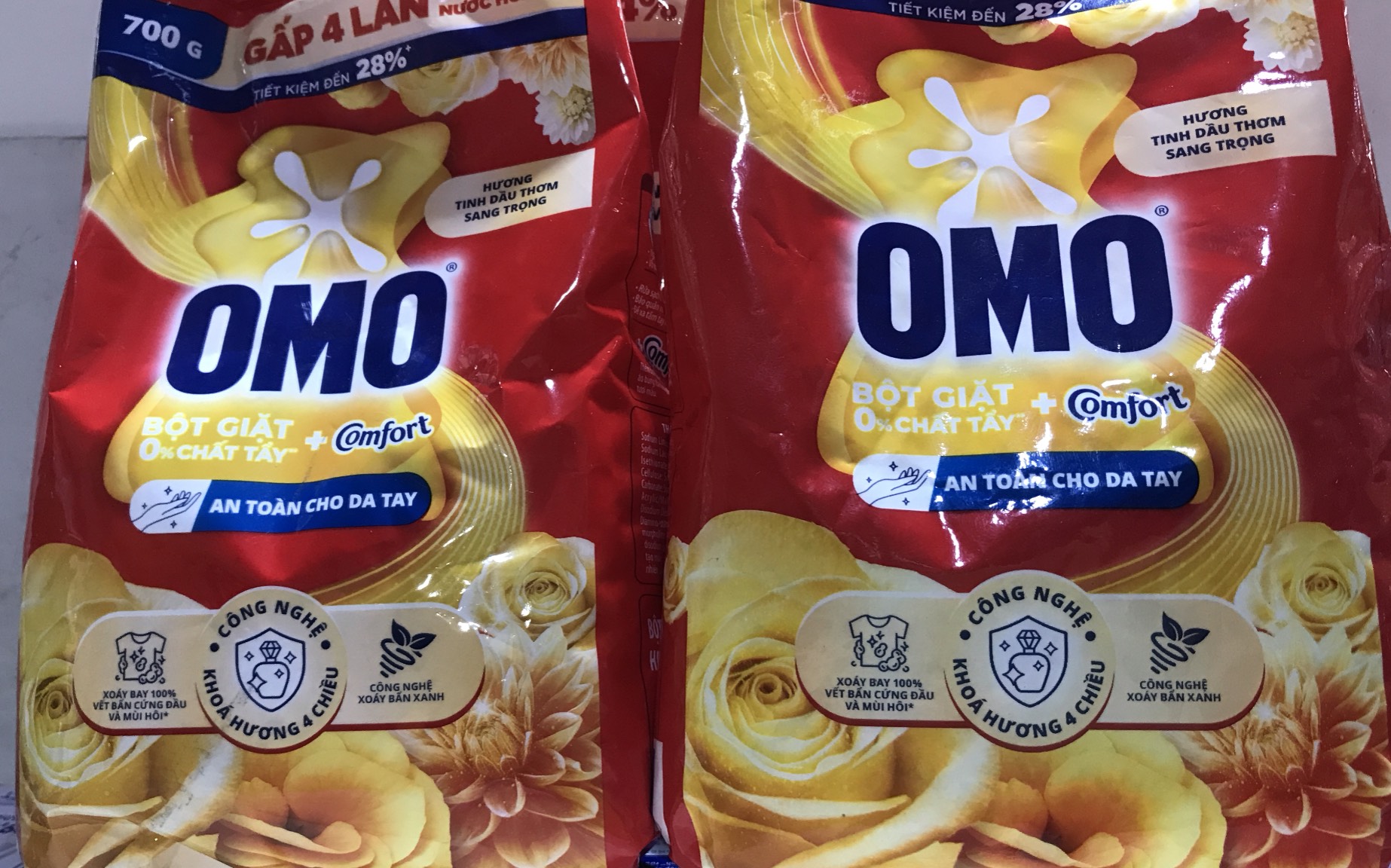 Bột giặt Omo 5,5kg - 5,1kg mới