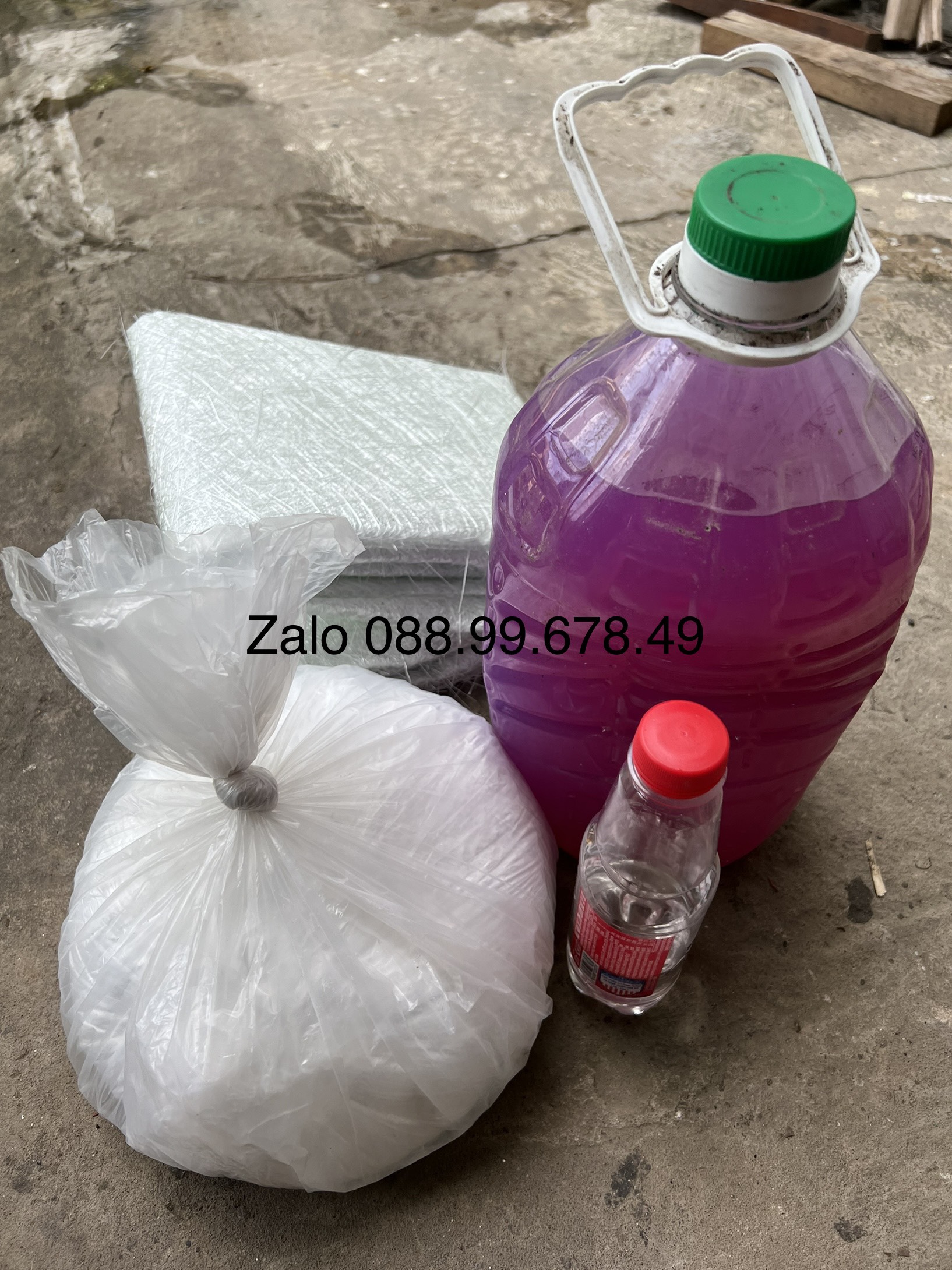 Composite vá vỏ lãi, ghe tàu, cano
