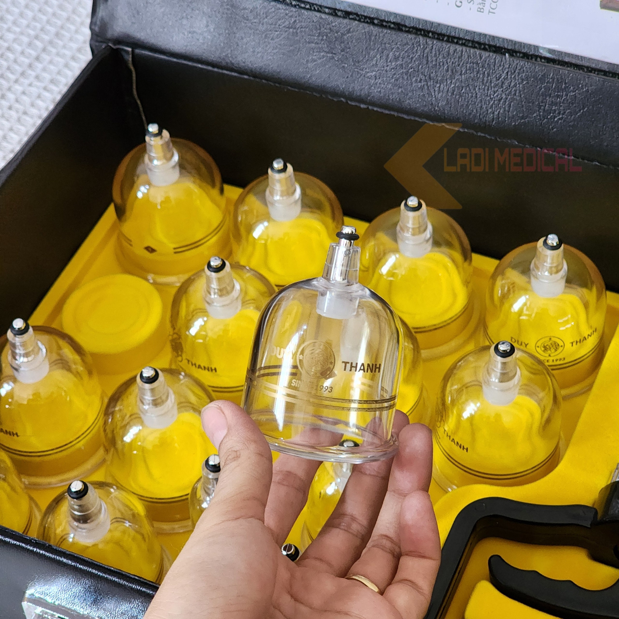Bộ Giác hơi không dùng lửa Duy Thành Đen YGH02 ( 15 ly )