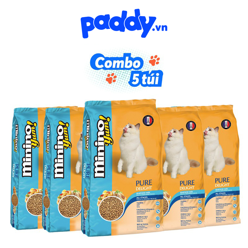 [Combo 5] Hạt Minino cho Mèo Mọi Lứa Tuổi