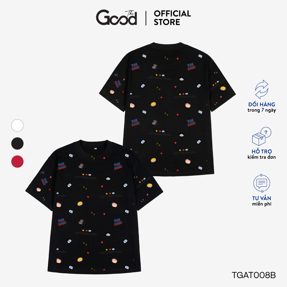 Áo Thun Unisex THE GOOD - Doodle Characters Tee