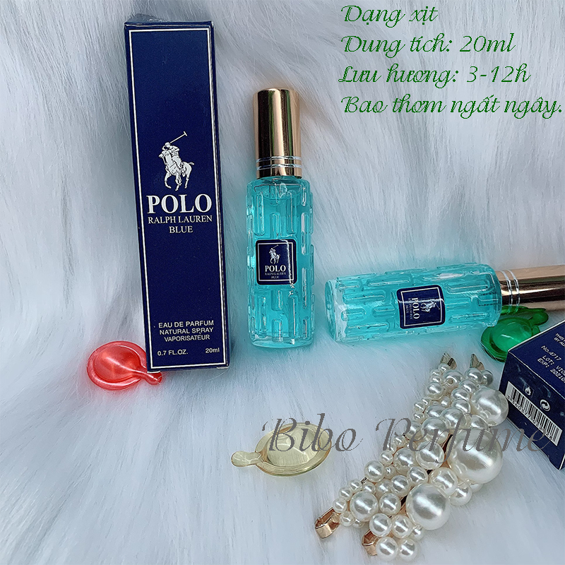 [HCM]NƯỚC HOA NAM MINI 20ML POL0 BLUE LƯU 3-12H