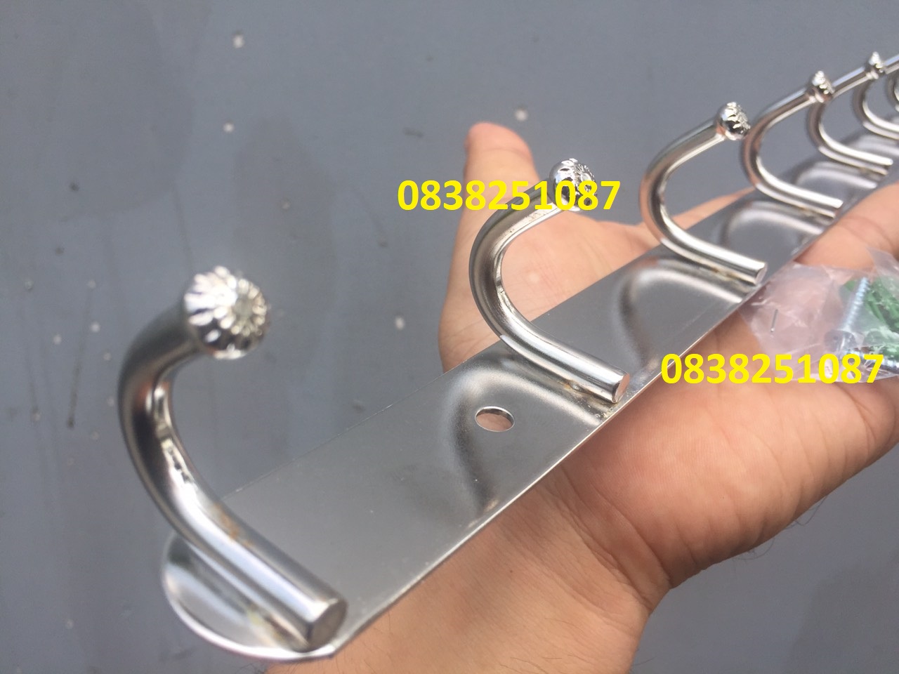 Móc treo quần áo inox 7 móc