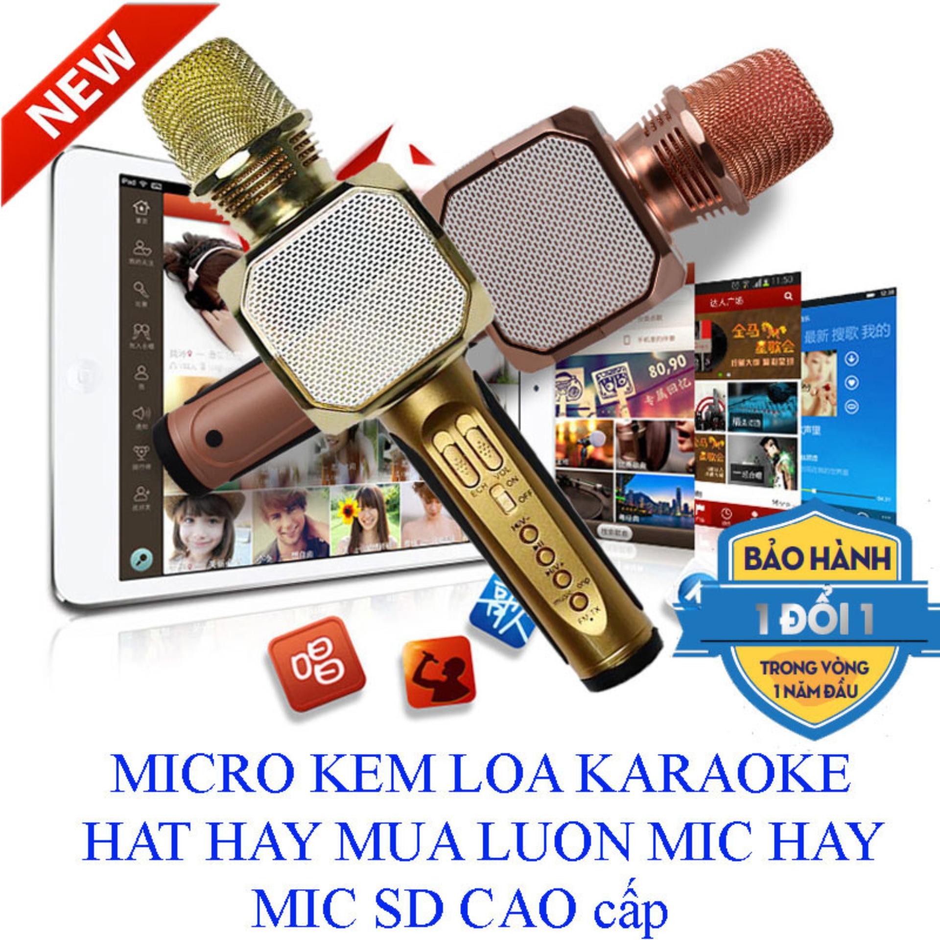 [HCM]Micro Karaoke Micro Không Dây Micro Karaoke Bluetooth Mic KaraokeMicro Bluetooth 3 IN 1 SD10 Phiên Bản Nâng Cấp Của Micro SD-10 Hiệu Chỉnh Được Bass Treble Ấn Tượng Bảo Hành 3 Tháng