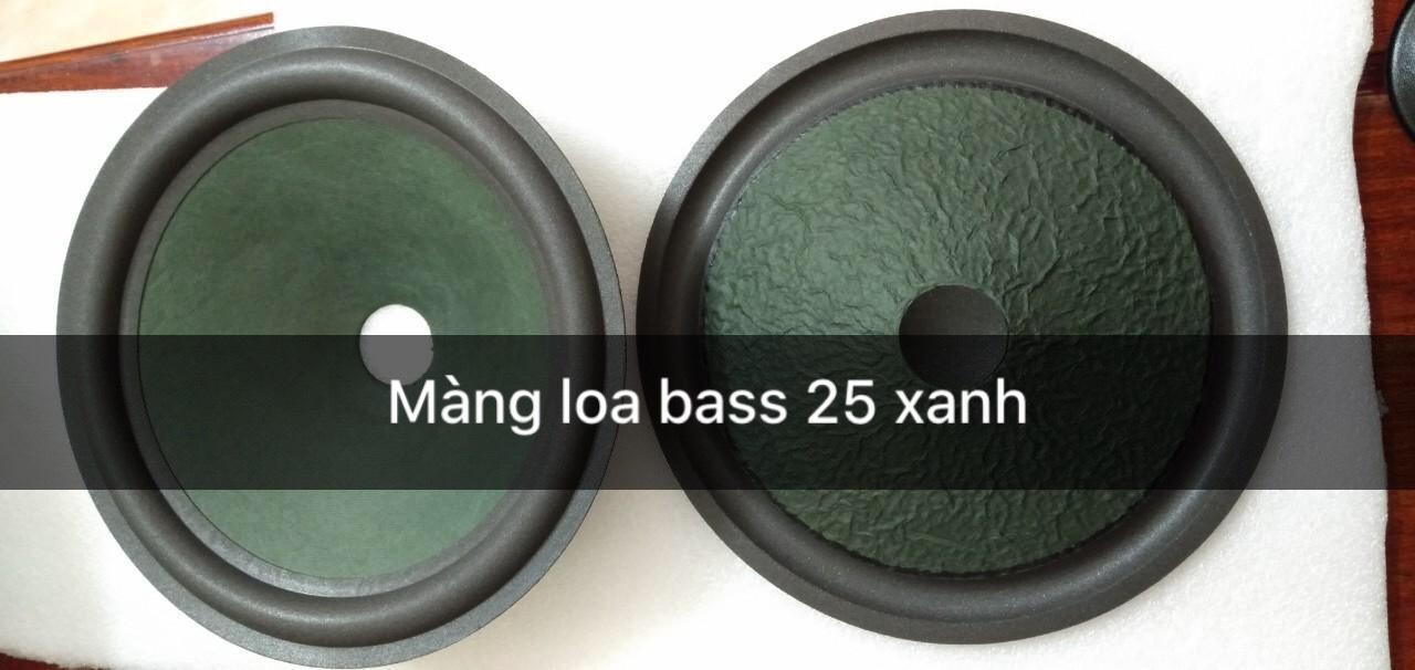 Màng loa bass 25 xanh kích thước 25 cm