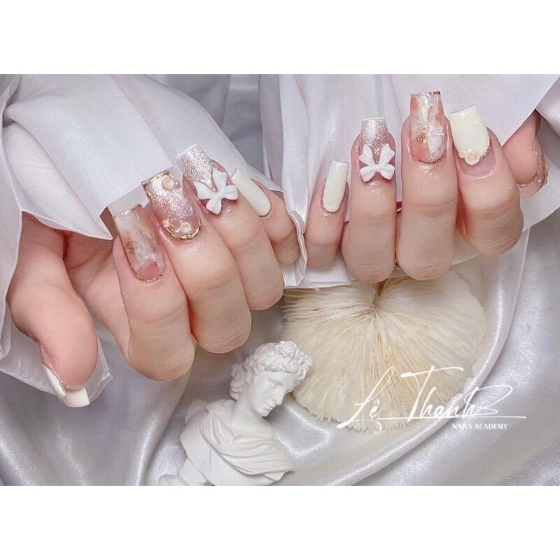 Charm nơ nail, charm nơ bột gắn móng - CHEAP NAIL