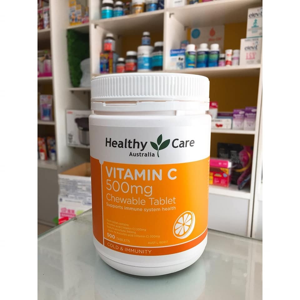 Vitamin c healthy care úc 500 viên 500mg