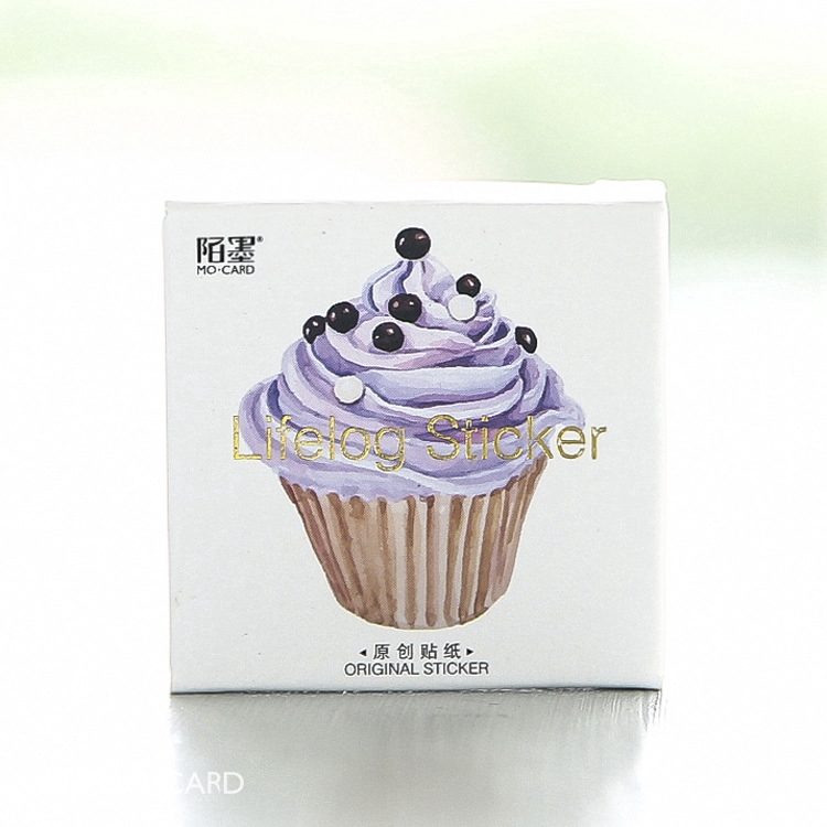 Hộp 45 Sticker Chủ Đề Cupcake Trang Trí Planner - Case Sover