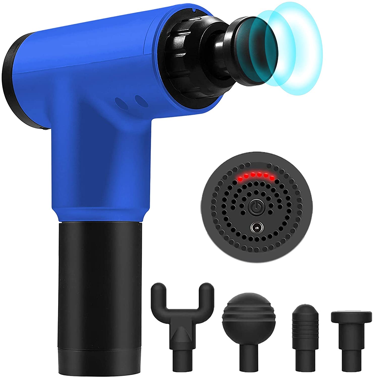 Máy Massage Gun KH-320 4 Đầu 6 Chế Độ