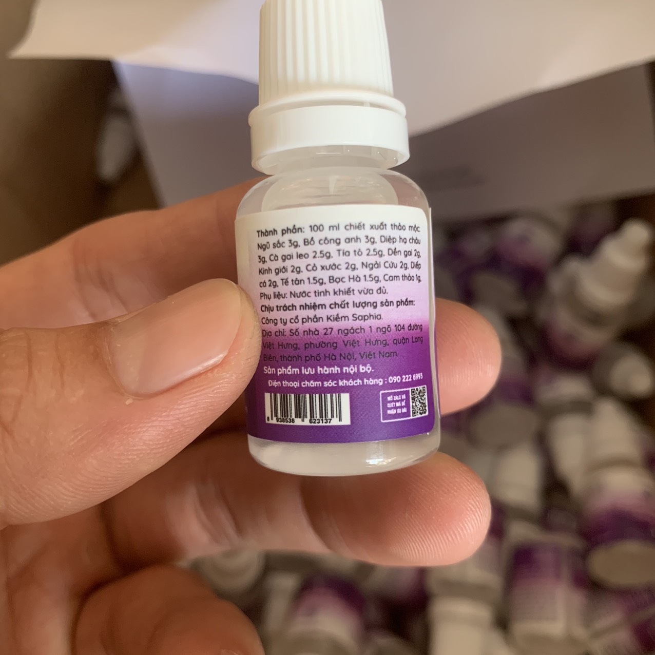 Kiềm nhỏ mắt Saphia - Kiềm sáng mắt chai 10ml