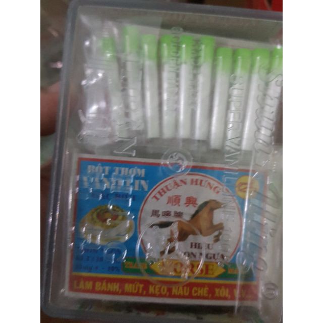 Bột Thơm vani Thuận Hưng (Hộp 100 ống) Đại lý Gạo Bà Hoa