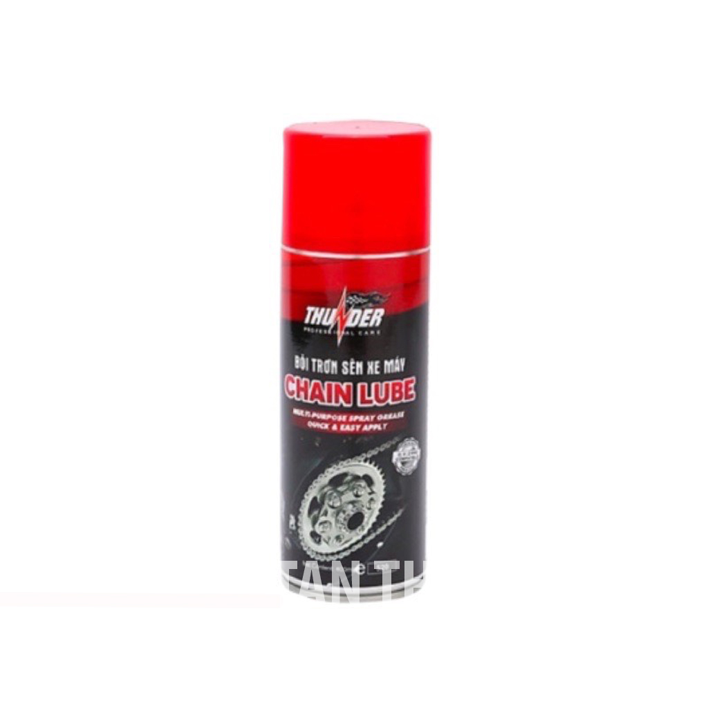 Chai xịt bôi trơn sên thunder chain lube 400ml,dưỡng sên-pttt