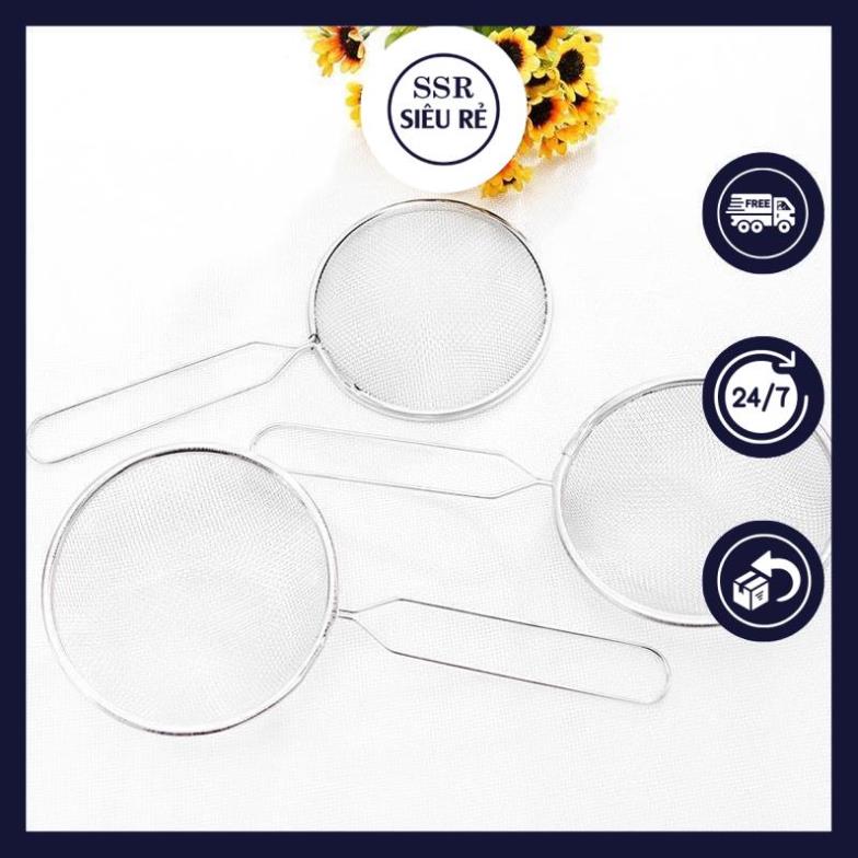 Vợt lọc, ray thực phẩm lỗ nhỏ 10cm ( lọc bột - rây bột - rá cua )
