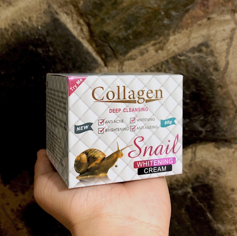 Kem Dưỡng Trắng Da Mặt Collagen Snail