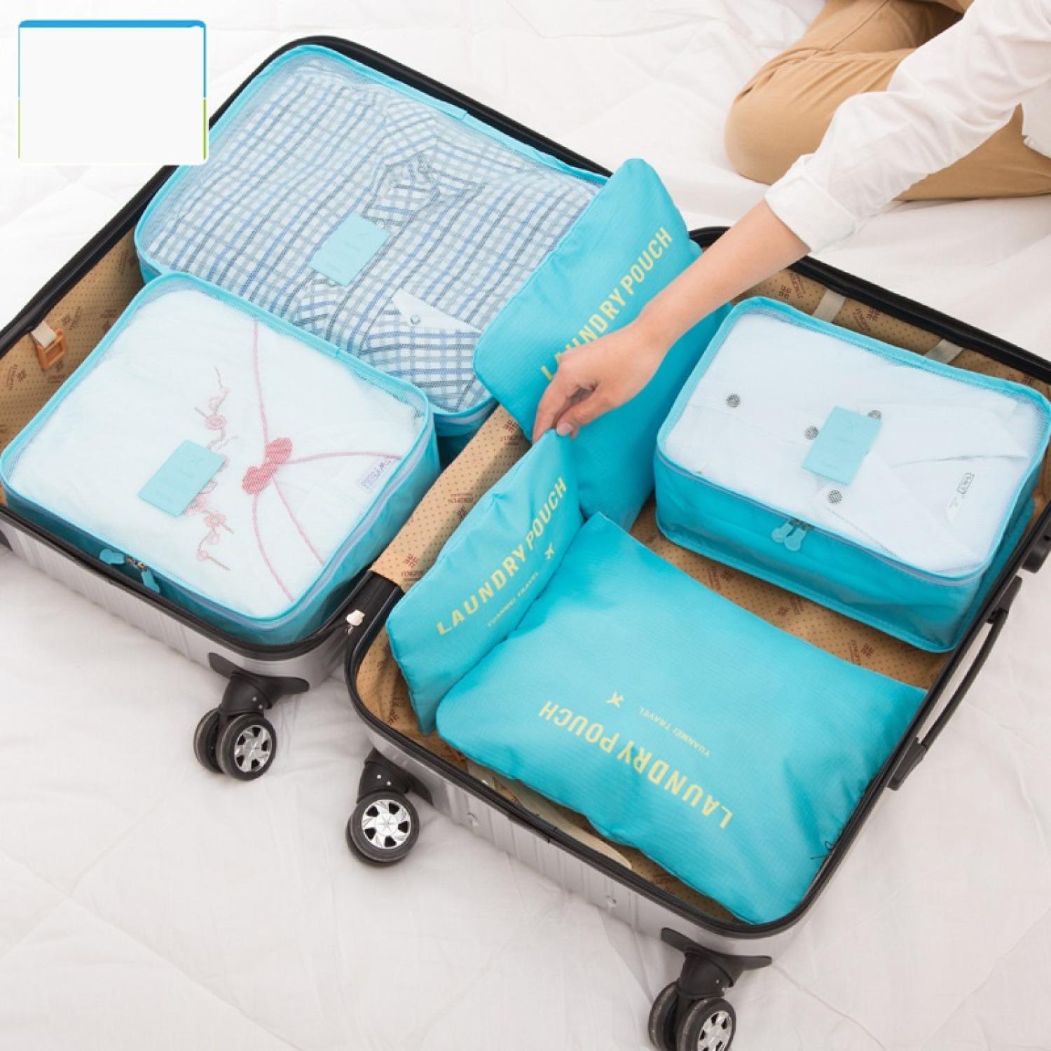 [Rẻ]Bộ 6 Túi đựng đồ du lịch laundry Pouch