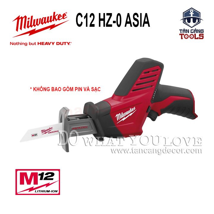 Máy Cưa Dùng Pin Milwaukee C12 HZ-0 ASIA ( Thân Máy )