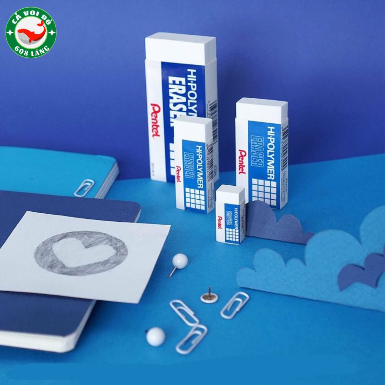 Gôm (tẩy) Pentel Siêu Mềm, Siêu Sạch
