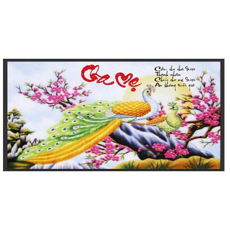 Tranh đính đá cha mẹ df309