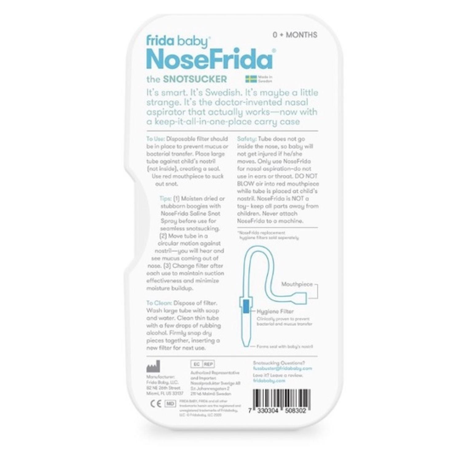Dụng cụ hút mũi Nosefrida Thuỵ Điển (NOSE FRIDA - FRIDABABY) cho bé