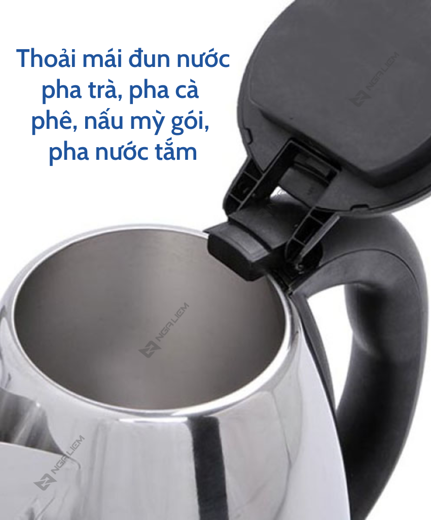 Ấm Siêu Tốc Đun Nước 1.8L Electric Kettle