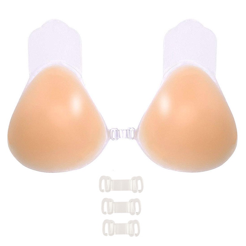 Áo dán nâng ngực silicon cài trước, siêu dính chống chảy xệ HLBOUTIQUE D2023