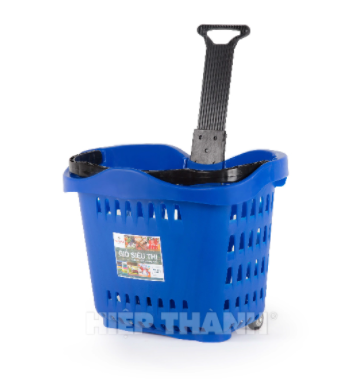 Giỏ nhựa kéo siêu thị Hiệp Thành