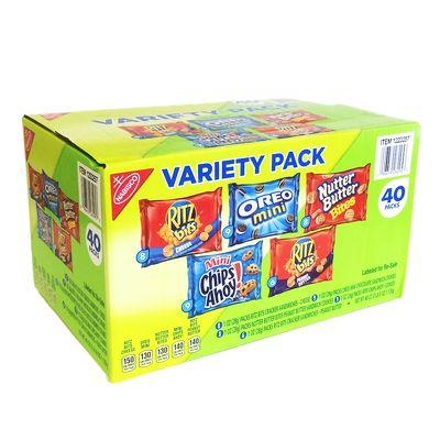Bánh ritz 40 gói (5 loại bánh nổi tiếng của ritz)