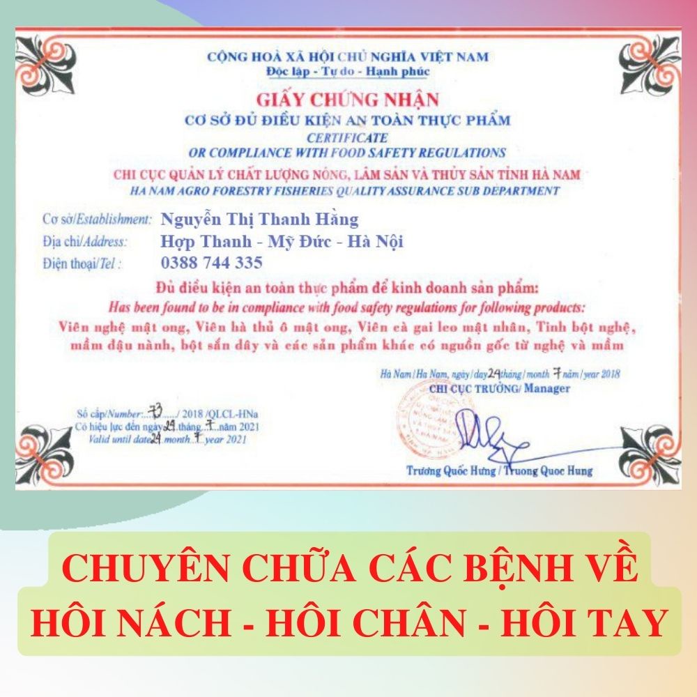 Hôi Nách Hào Bình Đường ( hôi nách tuyến mồ hôi hôi chân hôi tay...)