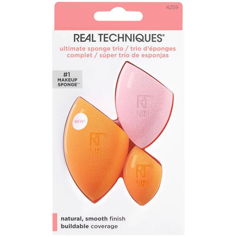 Set 3 mút trang điểm RT Real Techniques Ultimate Makeup Sponge Blending And Setting Trio