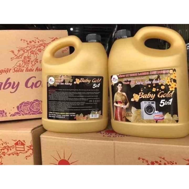 [ĐƠN 49K FREESHIP 15K] Nước giặt xả Baby Gold 5in1 ( can 3 lít 8 )