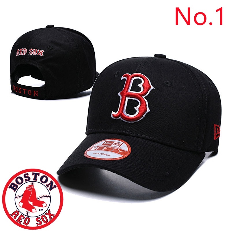 Ready Stock 20 Style MLB Boston Red Sox Adjustable Hat Baseball Cap Flat Cap Multi Color