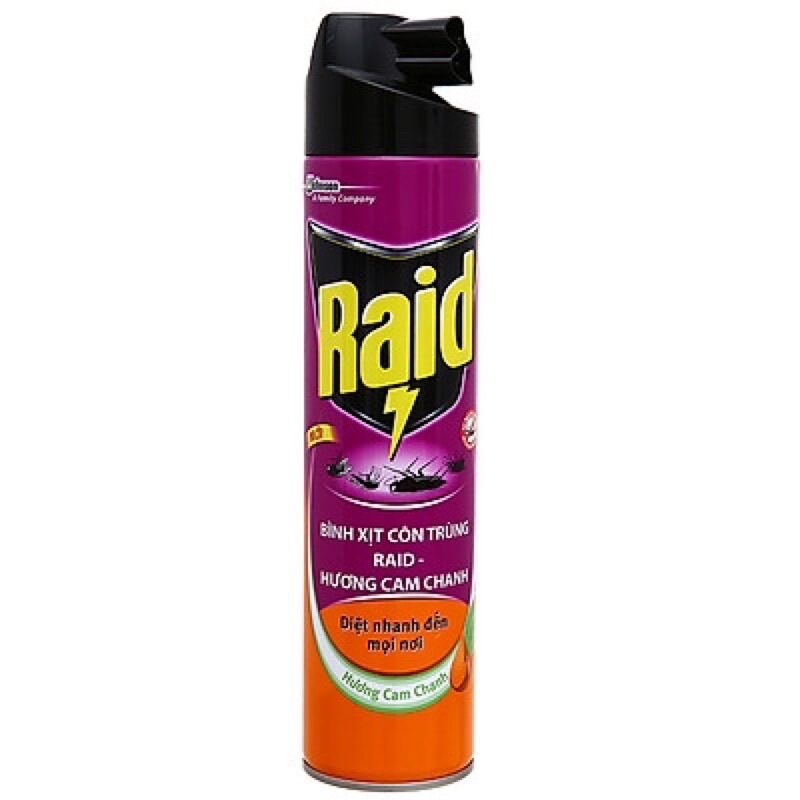 RAID Bình xịt côn trùng Hương Lavender, Chanh 600ml