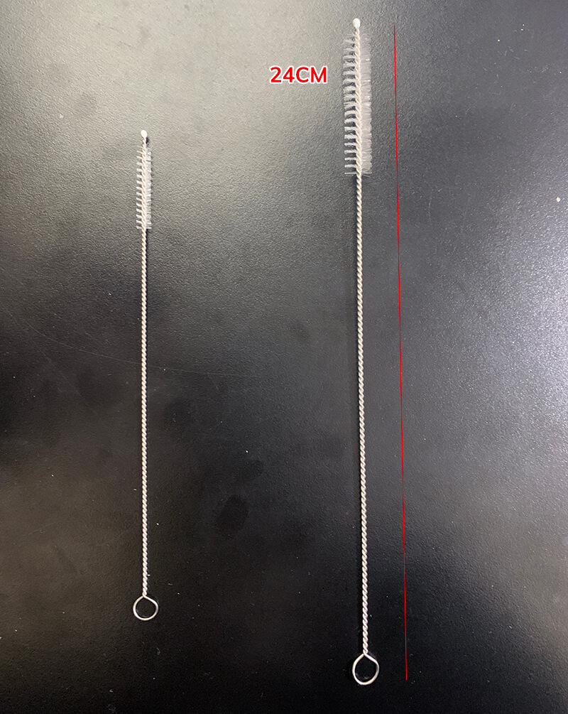 Drinking Straw Cleaning Brush Kit Straw Tube Pipe Cleaner Nylon Stainless Steel Long Handle Cleaning Brushes for Straws