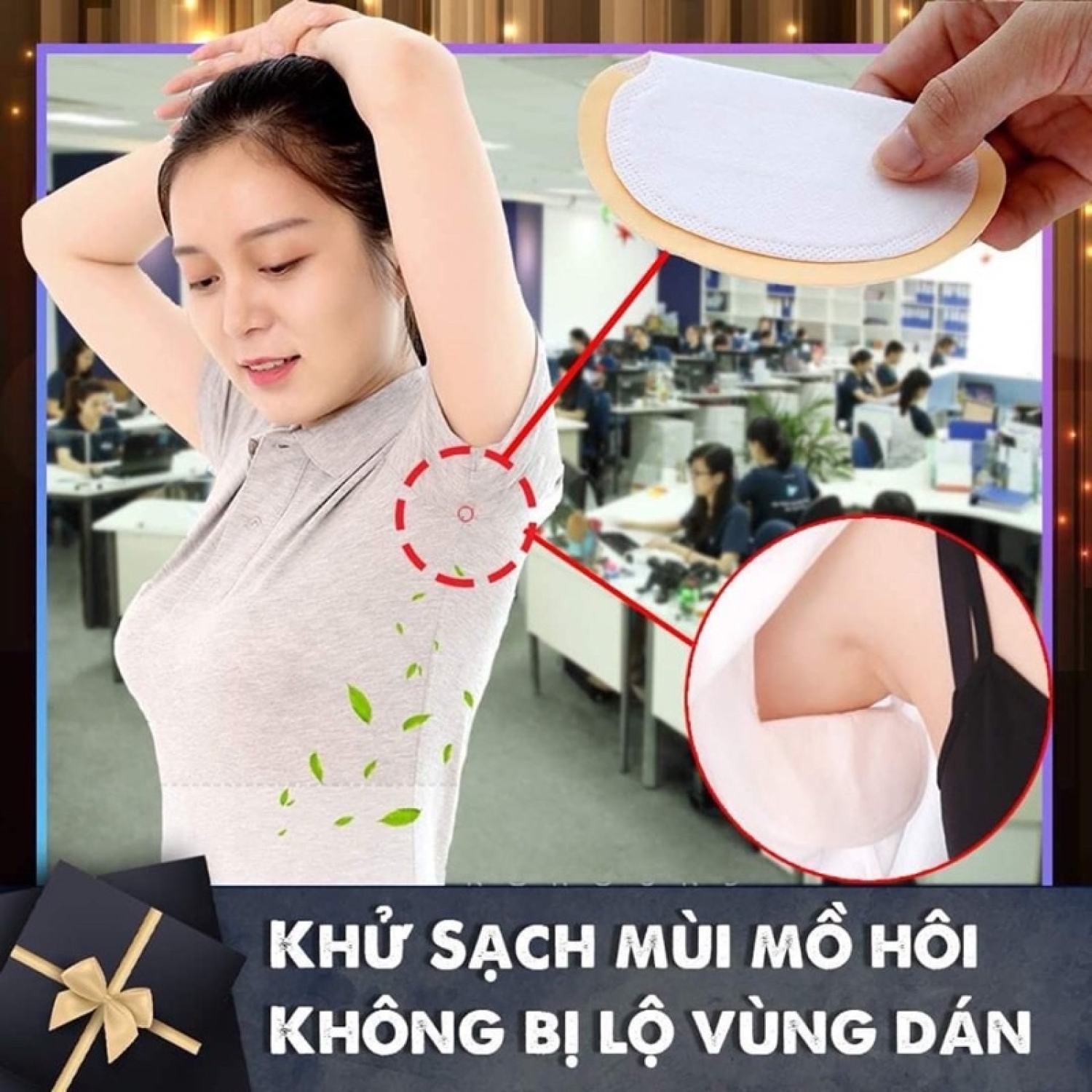 (Freeship) Miếng dán thấm mồ hôi nách TMH22